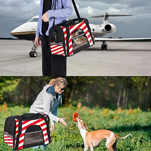 Portador de animais de estimação Estrelas americanas e tiras de transportadoras de viagem para animais de estimação para gatos, cães