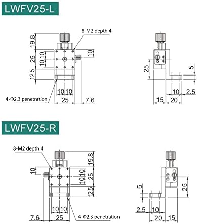 Zis zis lwfv25-l dovetail groove manual rack de plataforma e pinhão acionamento de alta precisão Tabela de tabela de tabela
