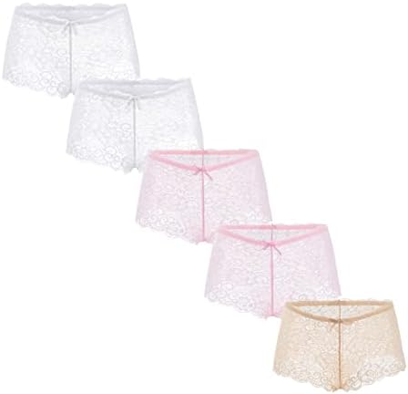 Roupa íntima feminina Biquíni Lace Ultra Bikini Lace Boxer Boxer Roupa Underless Roupa Sexy Underwear Tamanho 10