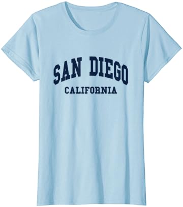 San Diego - Califórnia - Design de retrocesso - camiseta clássica
