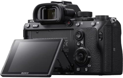 Câmera digital sem espelho Sony A7 III com 50 mm f/1.8 pacote de vídeo de lente + luz de vídeo LED + microfone + velocidade extrema de 64 GB de memória