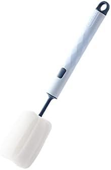 Limpador de escova de limpeza da cabeça de esponja, com maçaneta longa de plástico, escova de limpeza de espuma de