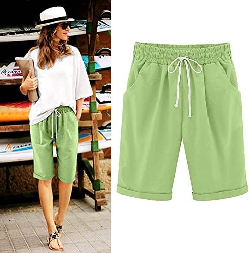 Dasayo Summer 2023 New Women Women Casual String Bermuda Shorts Férias