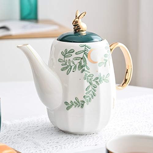 Cujux Green Tea Set Copo e Canecas Casa Casa Nórdica Bule de Estar Cerâmica de Cerâmica de Cerâmica de Recurso de