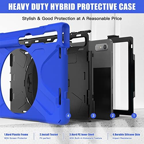 Caixa de proteção Case TPU à prova de choque pesada compatível com Lenovo Pad Pro 11.2 2022 TB-138FC/132FU, Tampa protetora