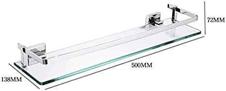 prateleira de vidro de banheiro erddcbb 304 prateleira de vidro aço inoxidável prateleira de banheiro montada na parede ampliada e espessada base