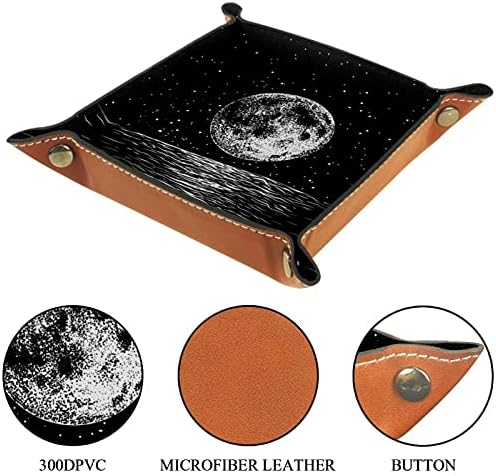 Abstract Moon Storage Box Bandela de mesa de mesa Alterar a carteira de carteira de caixa de moeda de caixa de armazenamento