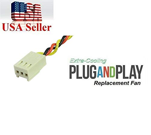 2 Pacote de plug-and-play extra-refrigerador silencioso! Ventiladores de substituição compatíveis para fã Dell 7024p PC7024P