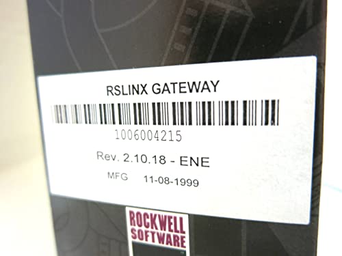 Allen Bradley 9355Wabgwene RSlinx Gateway Plc Software Rev 2.10.18 9355-Wabgwene