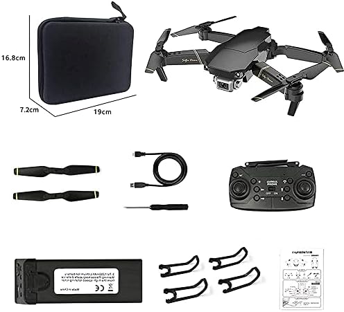 Rfzhanz RC Aux FPV Drone com câmera 4K HD Vídeo ao vivo para adultos e crianças rc wifi quadcopter com altitude de controle de voz/aplicativo Hold 3D Flip One Função Fácil de voar para iniciantes