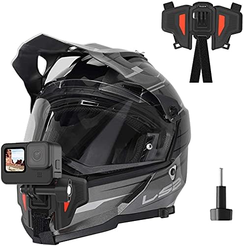 Montagem do queixo do capacete de motocicleta Bettorcam para Go Pro Max Hero 10/9/8/7/6/5, suporte da correia do corpo de montagem
