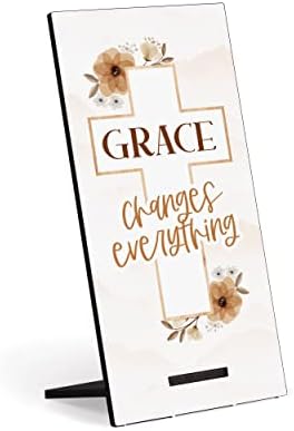 Grace muda tudo o creme floral 8 x 3 hdf placas de comprimido de madeira