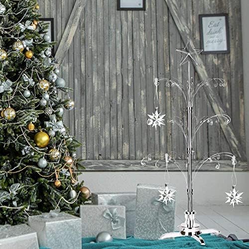Hohiya para os enfeites de natal swarovski 2023 47 polegadas de ornamento de árvore de árvore de árvore de metal