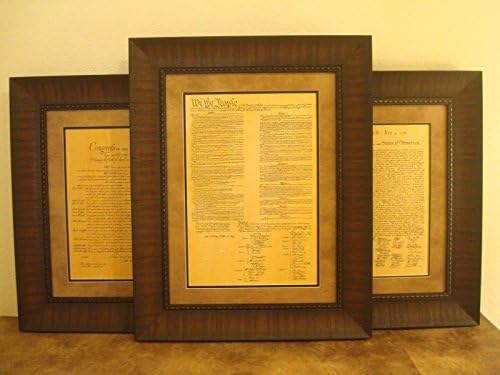 Furnitureland emoldurou a Declaração de Direitos, Declaração de Independência e Constituição dos EUA
