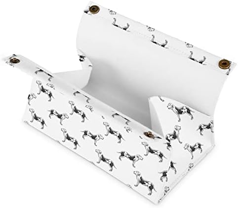 American Bulldogs Box Caixa de tecidos Caixa de papel facial Organizador do organizador de caixa Distribuidor de guardana