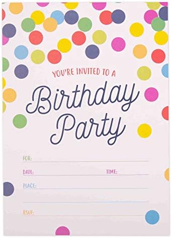 Convites de marcas GSM para festa de aniversário - 20 cartões com envelopes