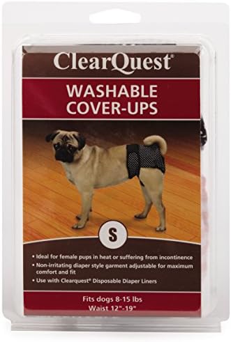 ClearQuest Ofrança e mancha protegendo as fraldas de cães, 2 pacote