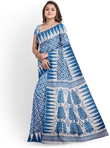 Cxmat étnico feminino dhakai jamdani saree de algodão com design atteriano