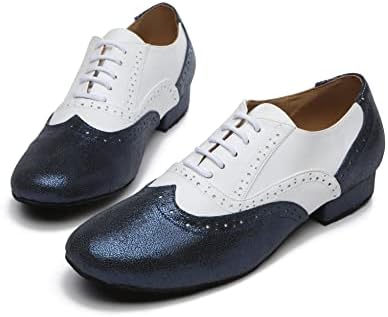 Sapatos de dança de minishion para homens 1 Sapatos de dança de salão de couro de salto padrão de 1