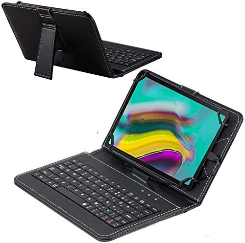 Caixa de teclado preto da Navitech compatível com o tablet Ropel 10