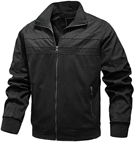 Jaqueta de bombardeiro ADSSDQ para homens, Cutout de inverno Casaco moderno masculino Ciclismo de manga cheia jaqueta de lapeel