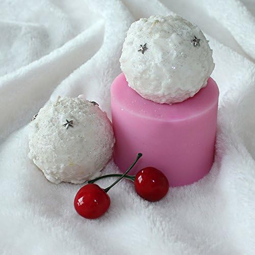Snowball Shape Silicone Soop Candle Mold Mold artesanal Mold de Natal