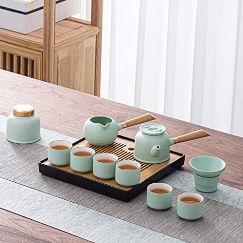 TWDYC Modern Ceramic Kung Fu Tea Conjunto de chá Tule Cerimônia de chá Estudo