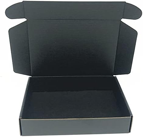 Caixa de envio de papelão preto 15 x 11 x 3 polegadas corrugadas caixas de armazenamento de embalagem 10 pacote