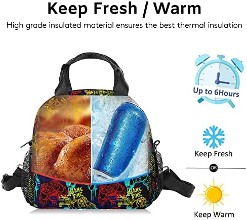 Lunchagem Zisnepq para mulheres lancheiras isoladas Tote bolsa mais refrigeradora Bolsa de lancho de lancheira de alça