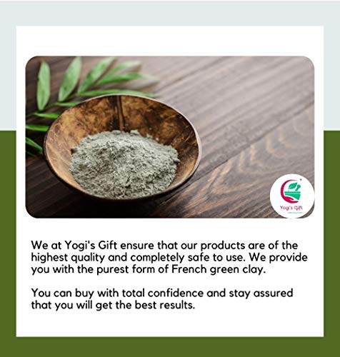Presente de Yogi - Celebrando Multi Pack de Saúde | 5 argilas naturais + pó de argila verde francesa para pacote de rosto