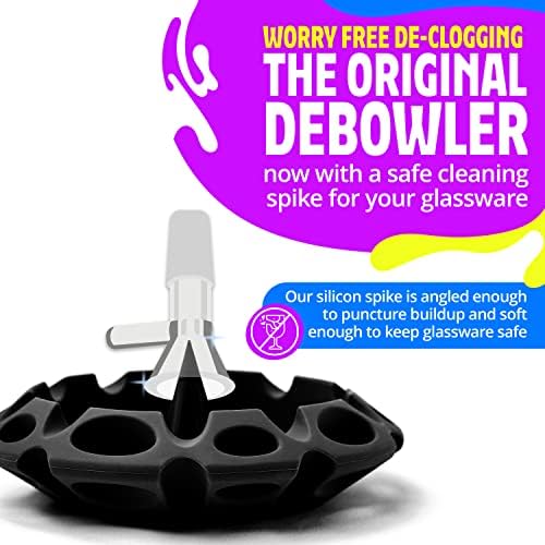 Pacote de limpeza Ultimate DeBowler: bandeja de silicone OVNI com pico de limpeza macia e grandes cotonetes de algodão