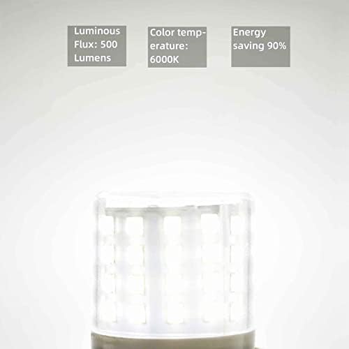 Lienngke 3 pacote de lâmpada LED geladeira e26 40w halogênio equivalente diurna branca 6000k 500lm 110V 120V 130V Cozinha parafuso