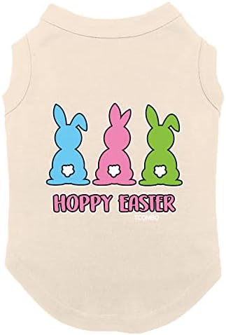 Páscoa Hoppy - camisa de cachorro de coelho de coelho