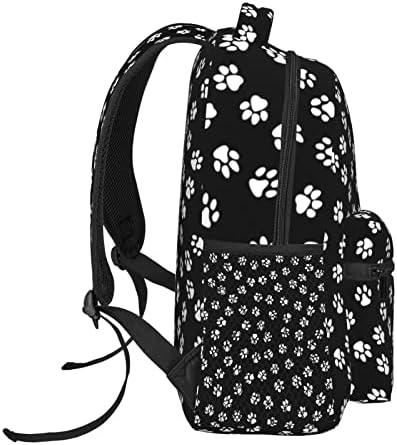 Rosihode Dog Paw Print Backpack, Fashion Travel Hucking Camping Daypack Computer Backpacks Bookbag For Men Women