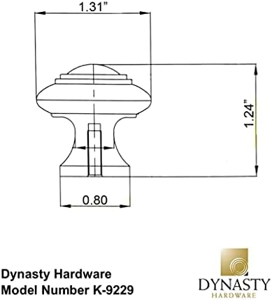 Hardware dinastia K-9229-FB Hardware concêntrico Hardware