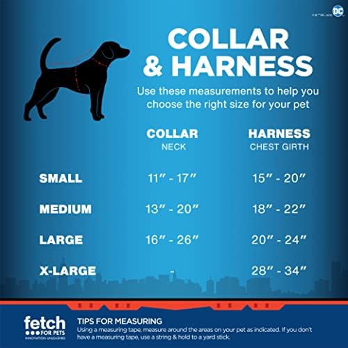 DC Comics Superman Dog Collar, Medium | Oficialmente licenciado DC Comics Superman Logo Dog Collar | Colarinho de cachorro médio para