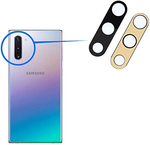 MMOBIEL traseira traseira da câmera de vidro de vidro Substituição compatível com a Samsung Note 10 / Nota 10 mais 2019 - incl. Adesivo de dupla face, pinça e pano