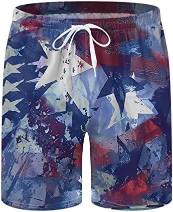 Shorts shorts bmisEgm para homens do Dia da Independência dos Men shorts casuais sem shorts de água para homens