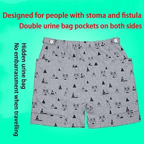 Izzya urinará roupas íntimas de saco de drenagem para idosos para incontinência Cuidados de calça calças roupas de cuidados com ostomia
