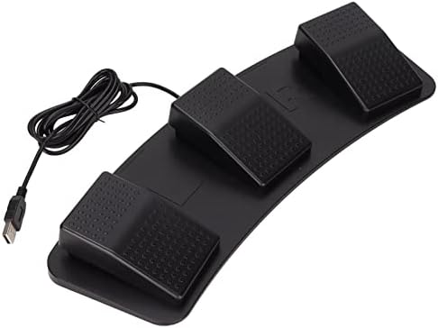 Pedal de pedal USB PC Triple Foot Switch, Programável Chave de Ação de Ação do Teclado de Controle de Pé de Pegamento USB, Chave de combinação de teclado PC personalizada para Game Office)