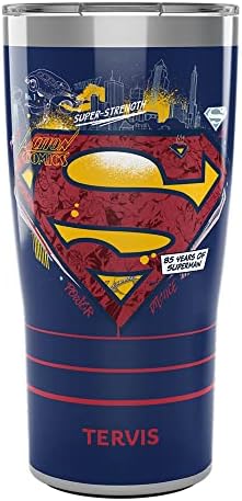 Tervis Warner Brothers Superman Força Power N Justiça Tripla Tumbler isolado com paredes, 20oz, aço inoxidável