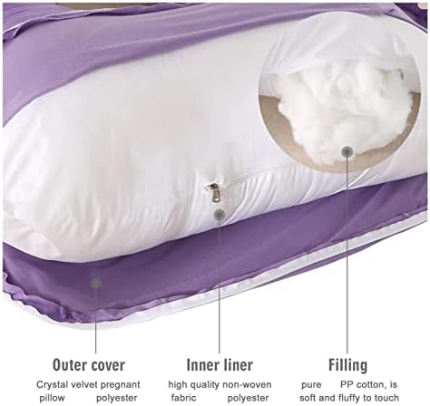 Yangxiup travesseiro de suporte para dormir travesseiro travesseiro de gravidez tamanho grande para mulheres grávidas j formam almofadas