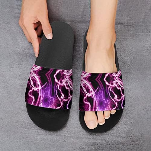Trovão e Fulmination Sandals não deslizam os chinelos de dedo do pé para massagem banho de chuveiro