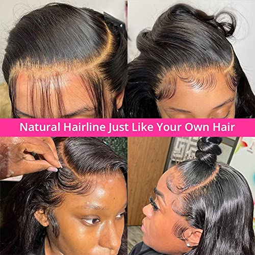 Onda profunda solta 13x4 Lace Frente Human Human Wigs para mulheres pré -arrancadas HD Transparente Wig Remy Brasy Hair com cabelos de cabelos de glue -gila natura