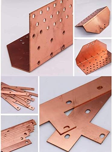 Zhengyyuu Brass Placa de cobre Metal 99,9% Cu Placa de papel alumínio feita de cobre ideal para artesãos e workshops de