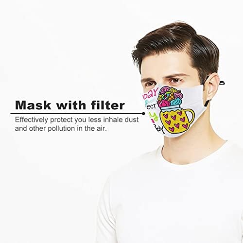 Creatitive Poust Bocal Covers Roupas de segurança Máscaras de tecido Design To Day Is Day To Be Happy Presente Presente