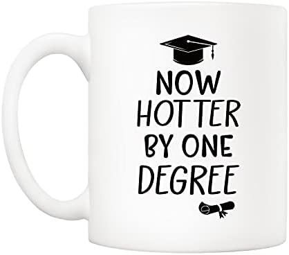 5AUP agora mais quente por caneca de café de um grau, melhor presente de formatura para graduados da faculdade e do ensino médio, 11 onças de copos de mestrado