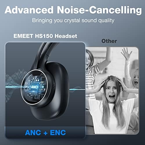 EMEET HS150 fone de ouvido Bluetooth com webcam de microfone C950