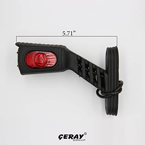 Luzes traseiras do Grupo Ceray, Lâmpada de Luz do Marcador Lateral para caminhões, acessórios flexíveis de carros de caminhão de borracha/opção média