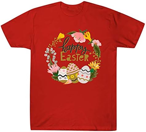 Camisetas de Páscoa CGGMVCG para mulheres camisa para mulheres impressão de Páscoa o Neckoutdoorfashion camisa Tops Tops de Páscoa para Mulheres 2023